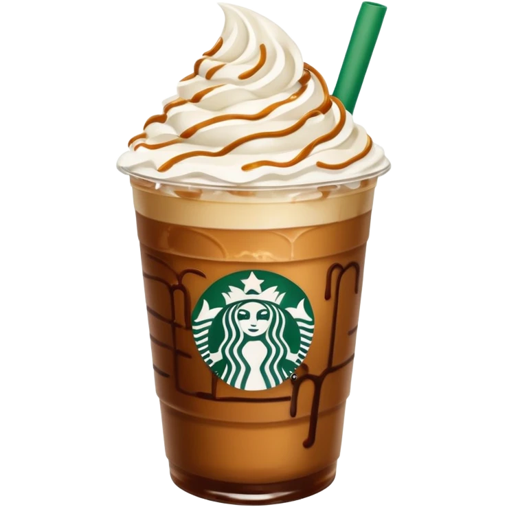 Aesthetically pleasing Starbucks Dubai iced coffee  emoji