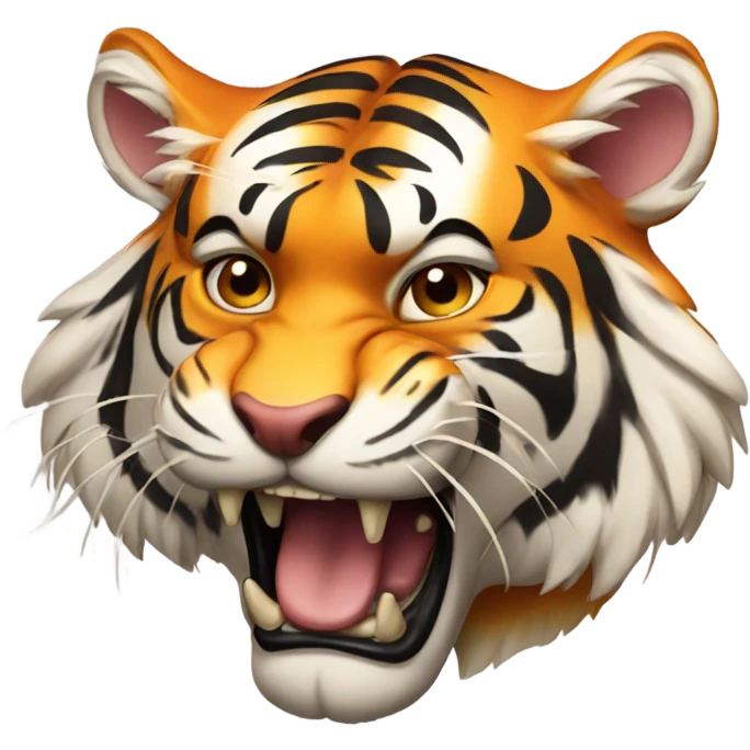 Tiger with rising sun emoji