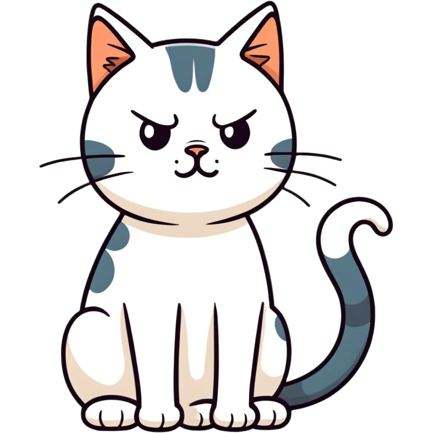 A cat with a flu emoji