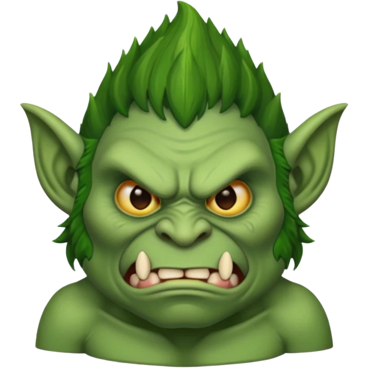 Trolls face emoji