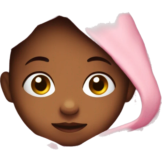 Baby in a pink blanket emoji