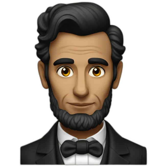 Nauman Shaikh as Abraham Lincoln emoji