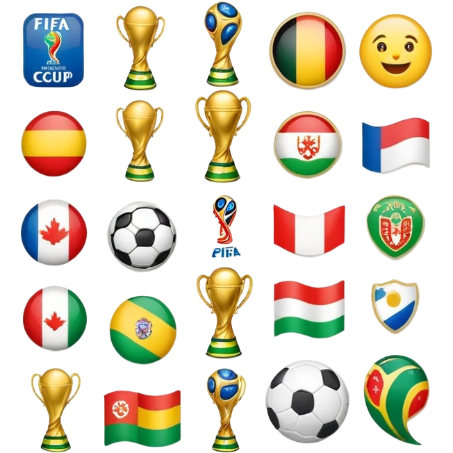 FIFA world Cup sticker album emoji emoji