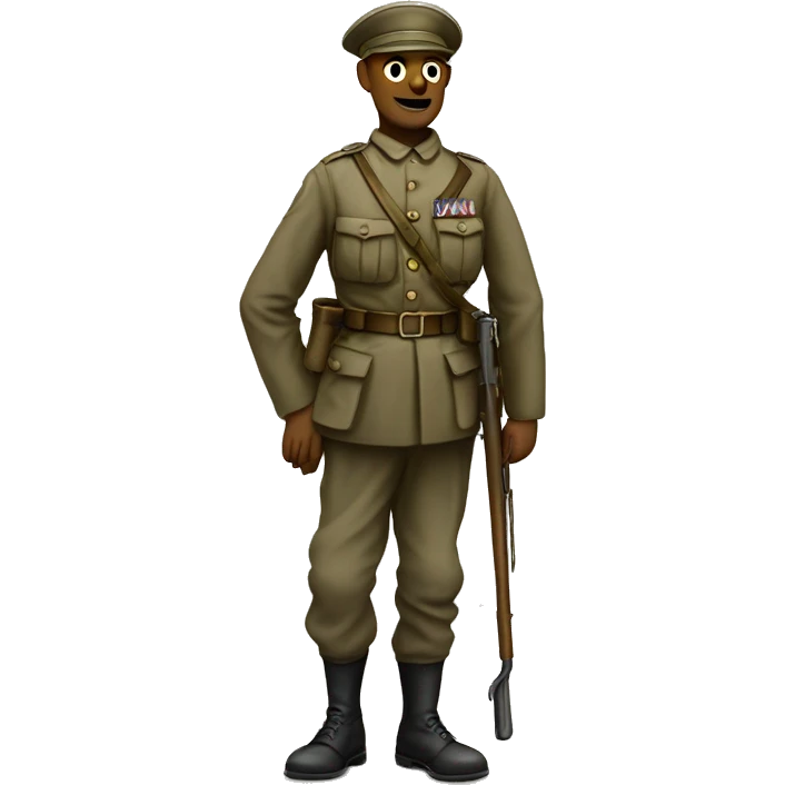 disabled ww1 soldier no leg emoji
