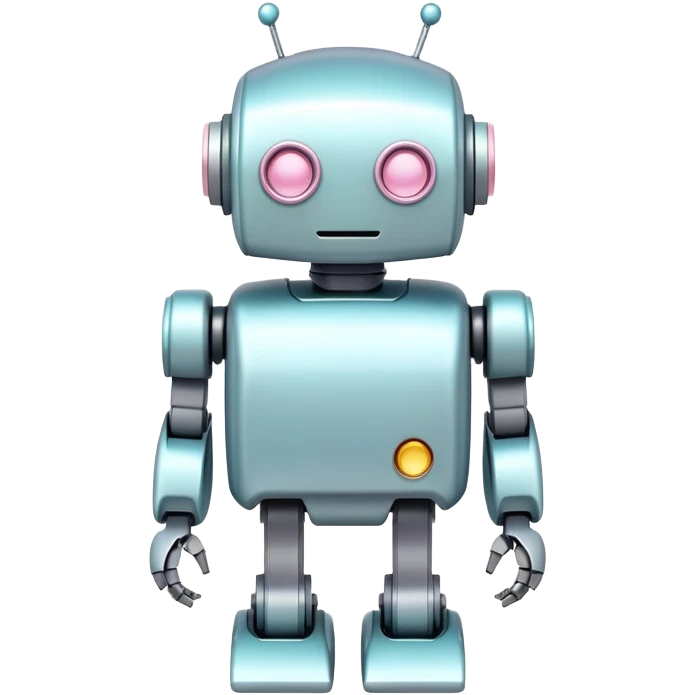 Pastel colored robot  emoji