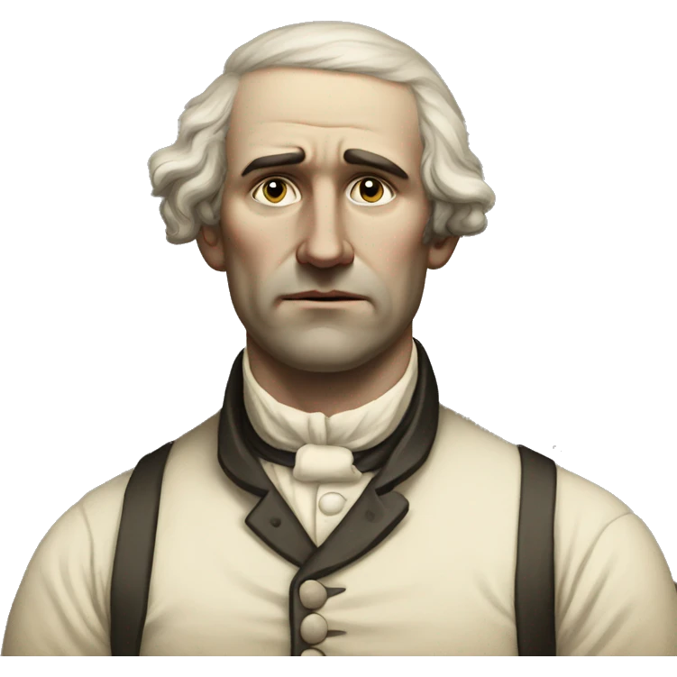sad, white man 1800s, worker emoji