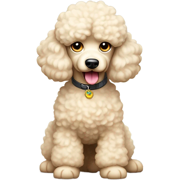 Cream poodle emoji