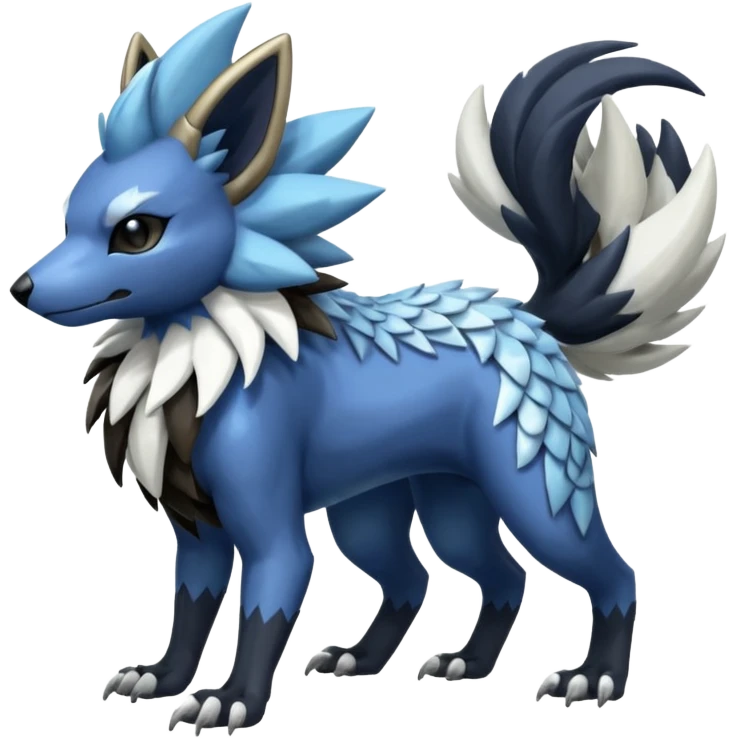 Shiny Zigzagoon-Absol-Trico-Hybrid (Full body) emoji