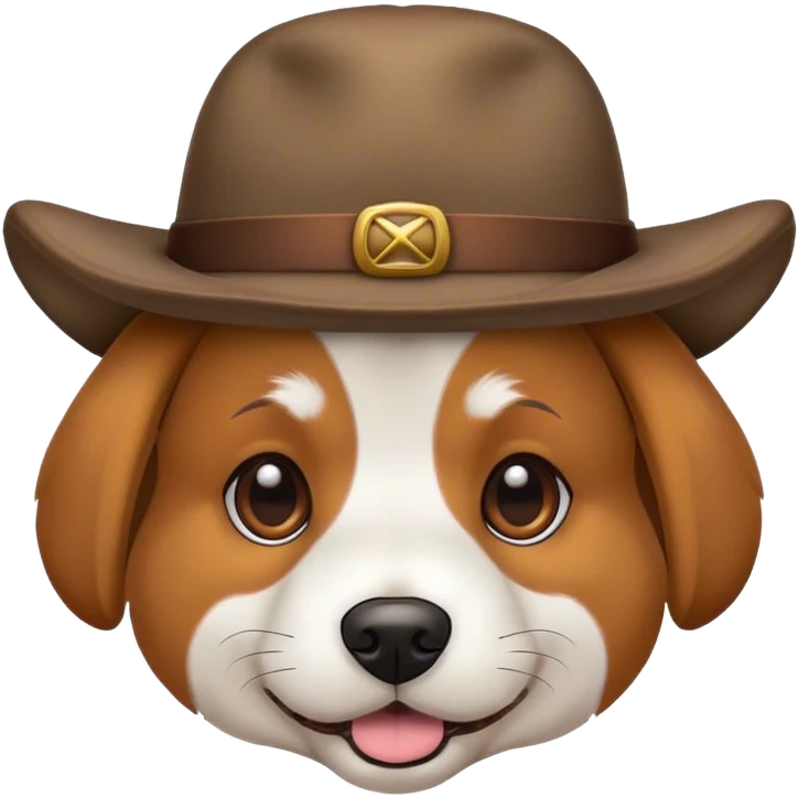 Dog with hat  emoji