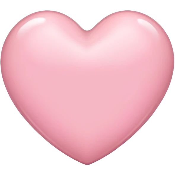 Light pink heart emoji