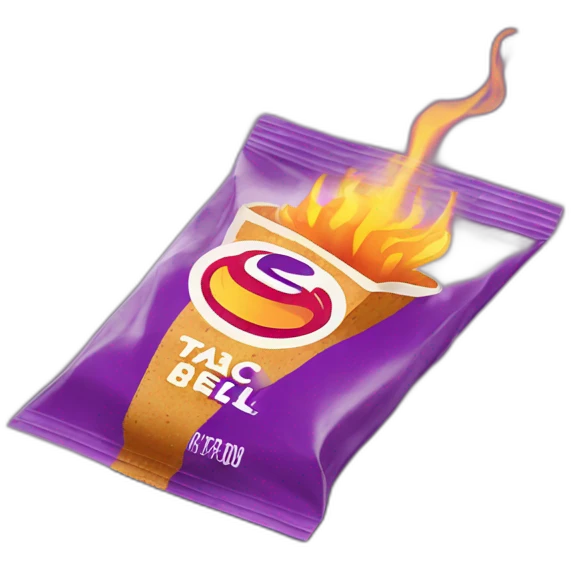 taco bell fire sauce packet emoji