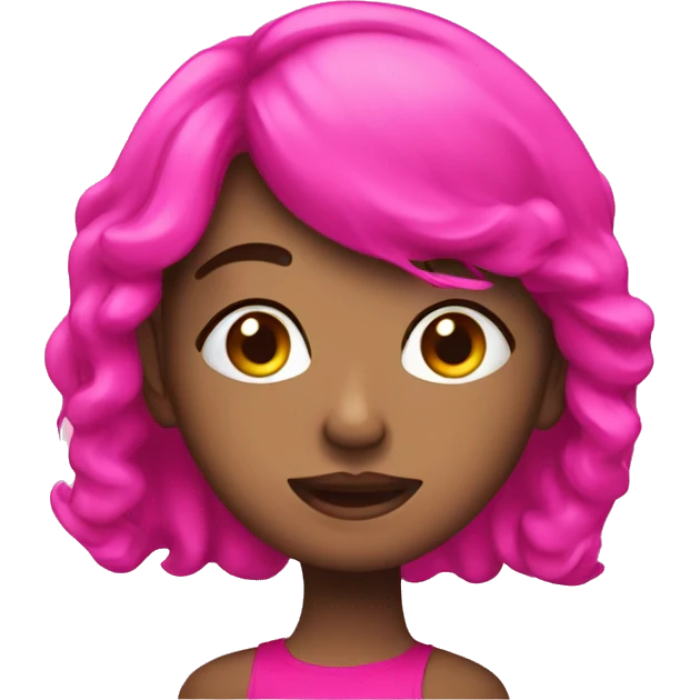 Hot pink emoji