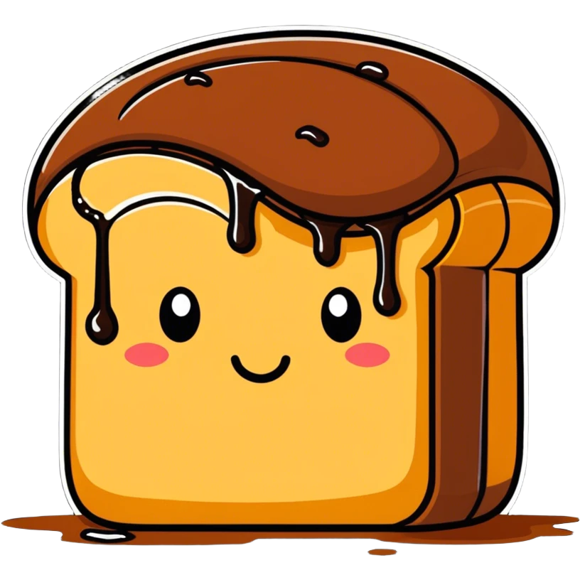 Bread with chocolate  emoji