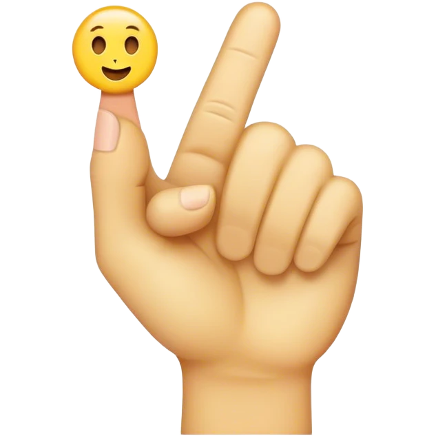need emoji holding up the middle finger emoji