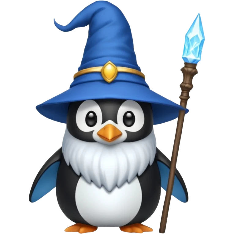 Penguin Wizard emoji