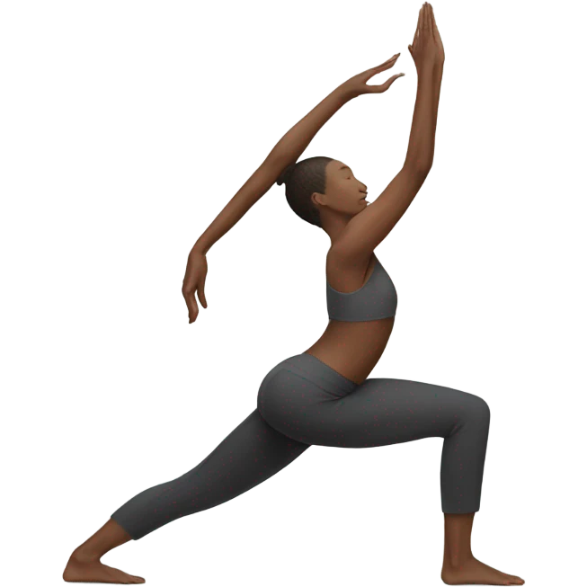 Yoga asana pose back bend full wheel emoji