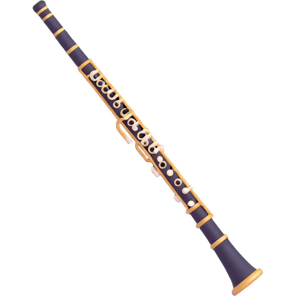 clarinet with mouthpiece emoji