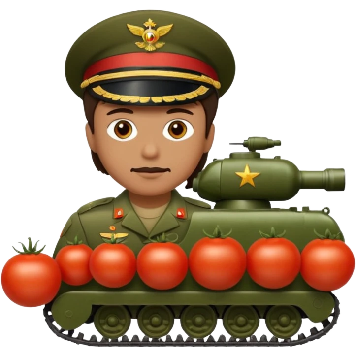 Tomate als Panzerkomandant emoji