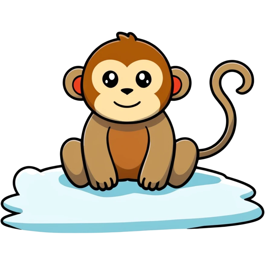Snow monkey  emoji