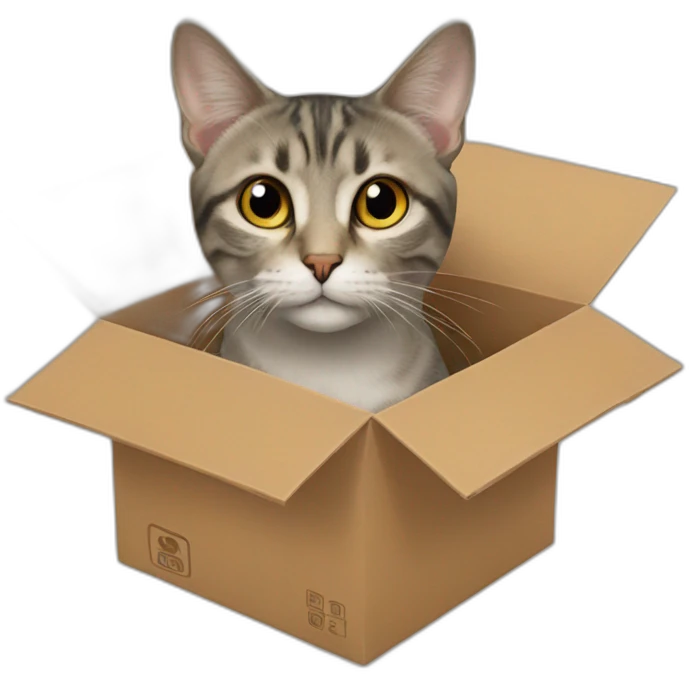 cat in a box emoji