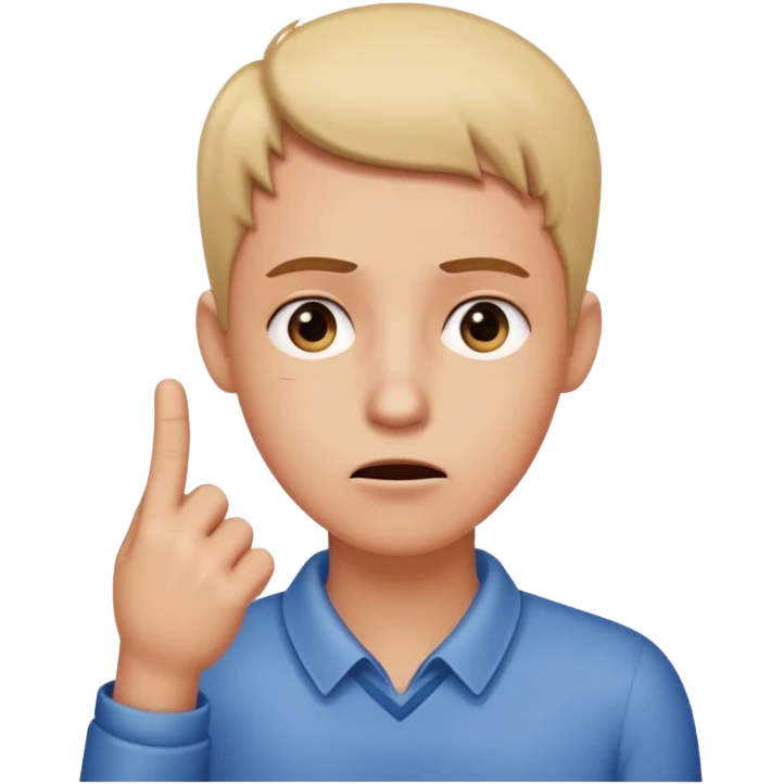 showing with your big finger on the neck  emoji