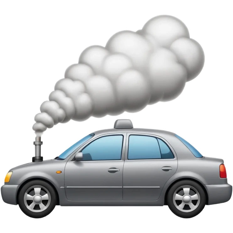 smoke coming out of a car silencer  emoji