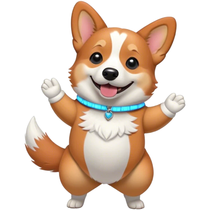 Corgi dancing  emoji