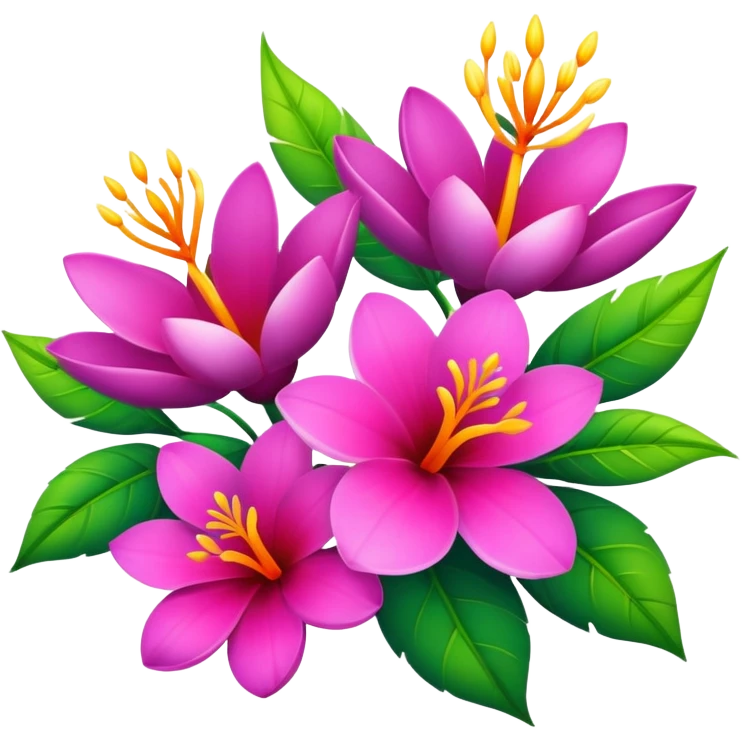 Exotic flowers emoji