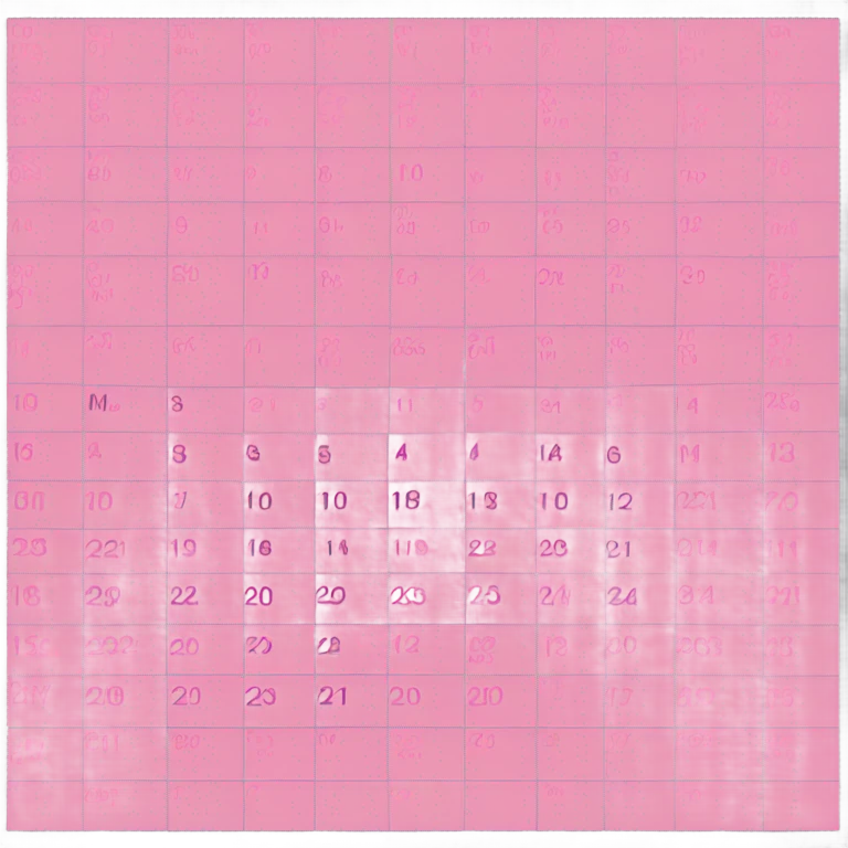 pink calendar emoji