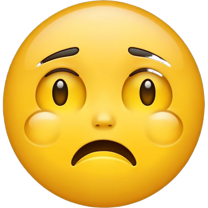 Sad crying yellow emoji emoji