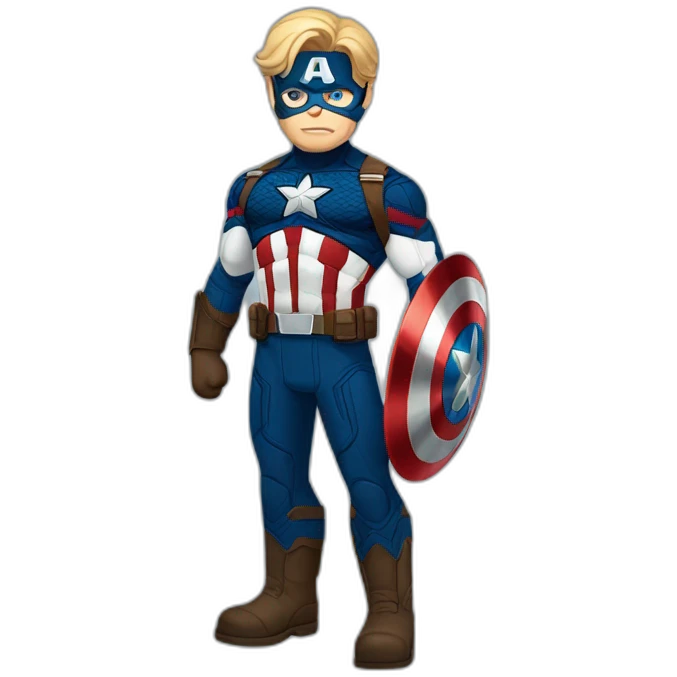 capitan america fullbody emoji