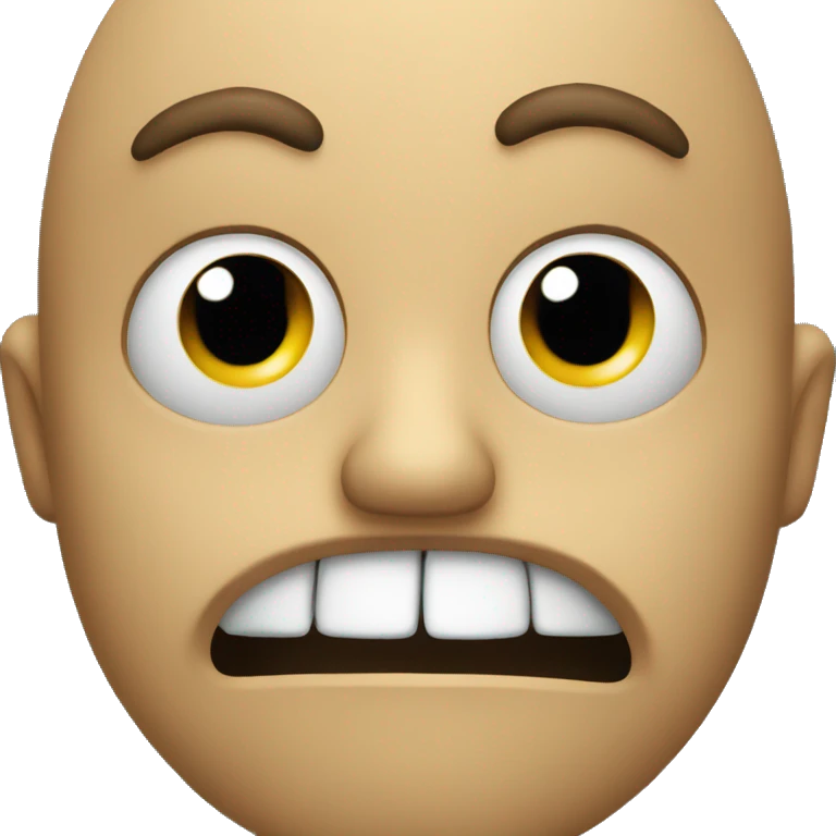 emoji making a disgusted face, but not sick emoji