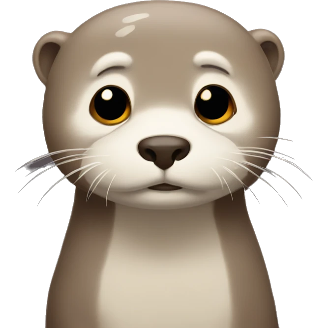 Very sad otter emoji