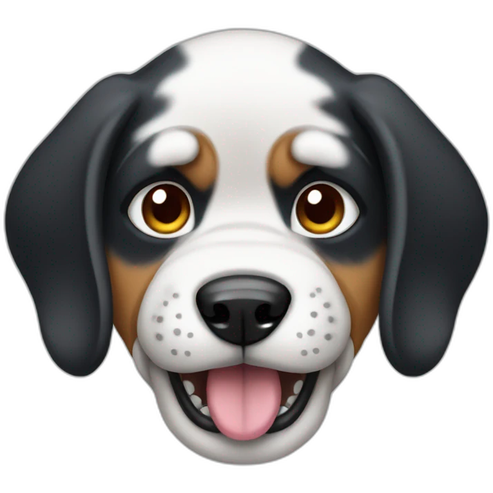 an angry puppy emoji