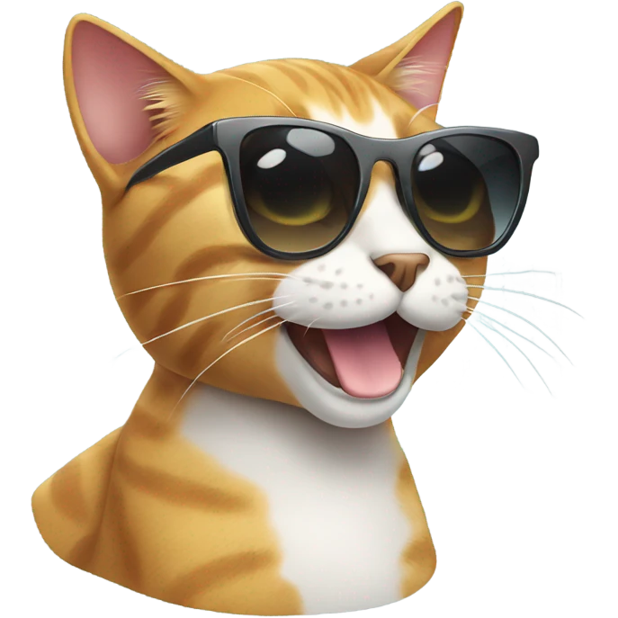 Cat with sunglasses emoji