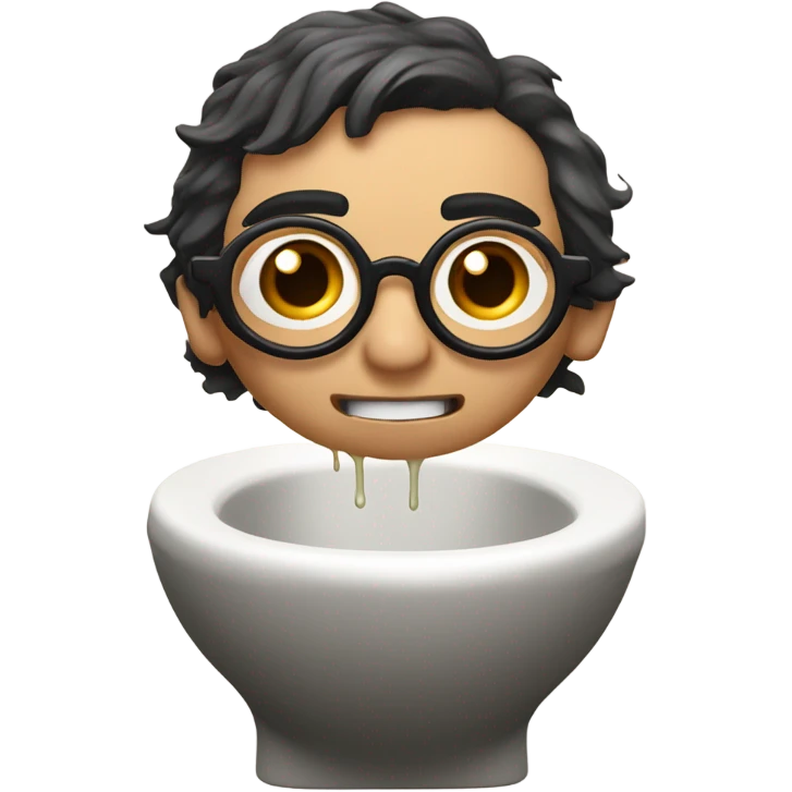 Harry Potter on the toilet emoji