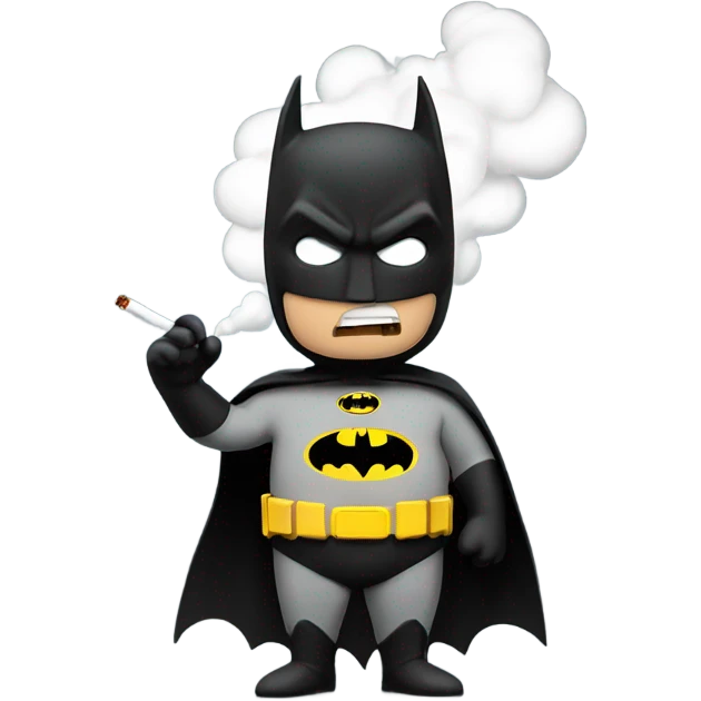 Batman smokin cigarette emoji