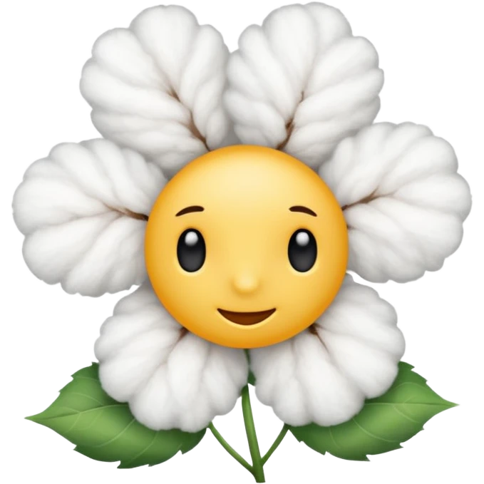 cotton flower emoji emoji
