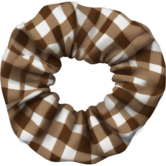 brown-white-plaid-scrunchie emoji