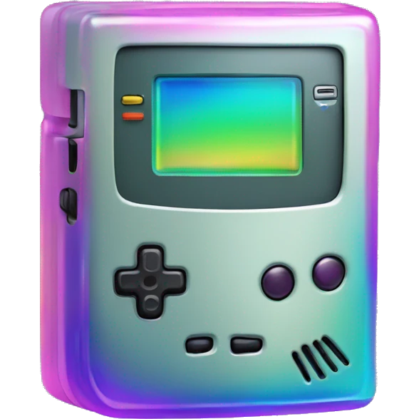 Iridescent Gameboy Colour emoji