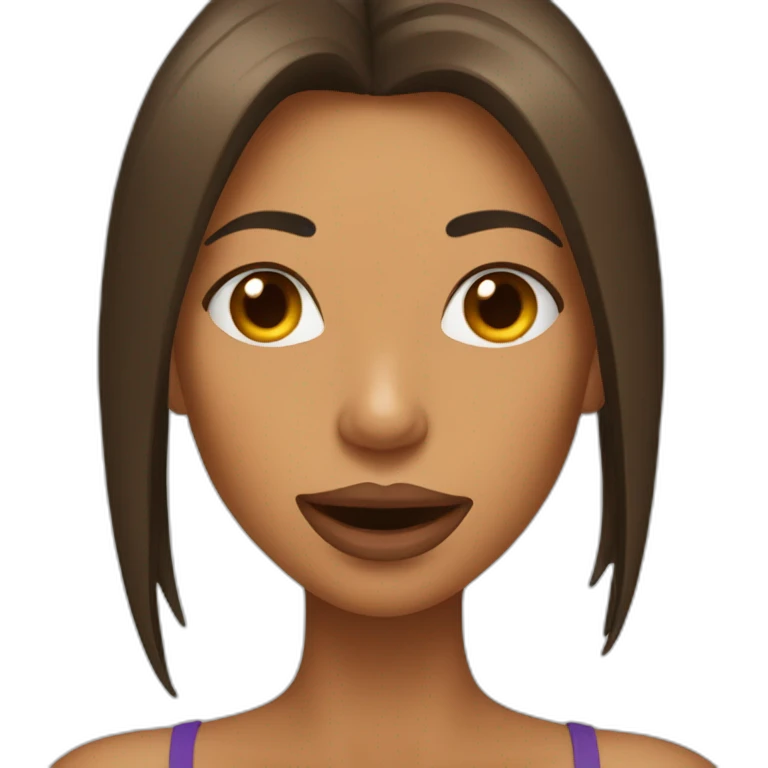 tan woman tongue out emoji