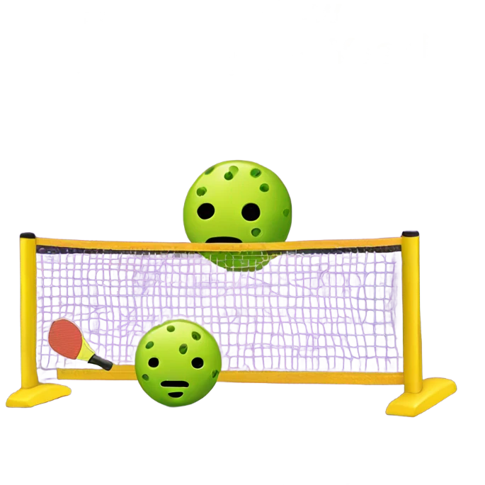 Pickleball happy new year emoji