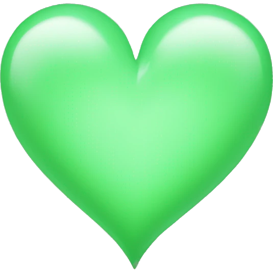 light green heart emoji