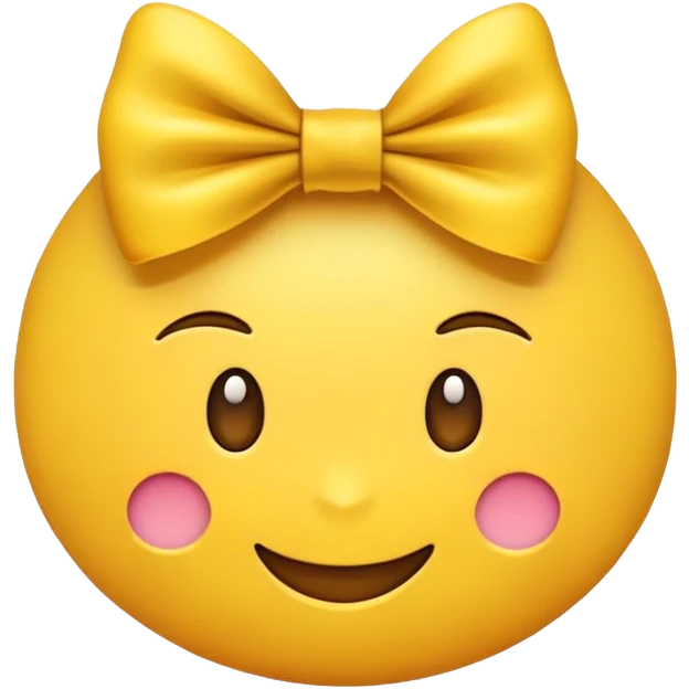 Smirk emoji with a bow emoji