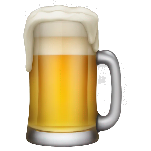 a glass of beer and on the glass is written Mallorca emoji