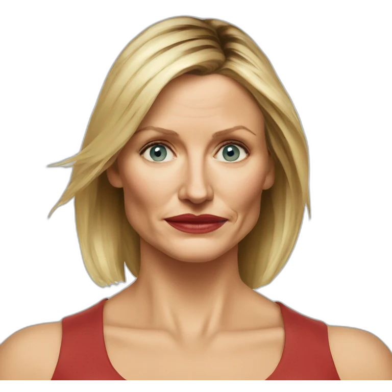 Cameron Diaz serious emoji