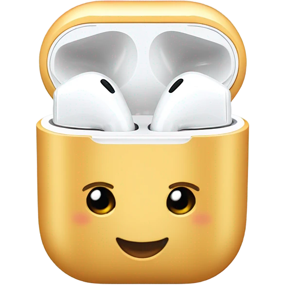 airpods with one airpod out if the case emoji