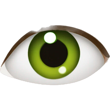 girl with brown hair and green eyes emoji