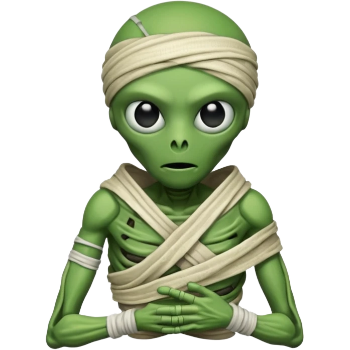 Alien mummy emoji