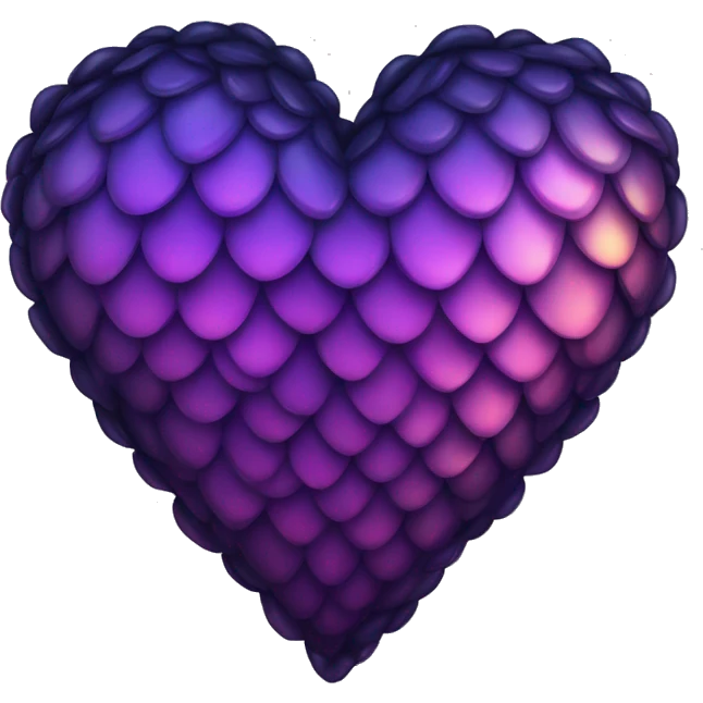 dark warm iridescent SCALE heart emoji